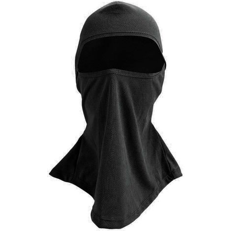 Masque facial intégral multifonction pour sports extérieurs, anti-UV et absorption d'humidité, couleur noire (1/5)
