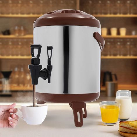 Cold & Hot Thermos Water Barrel Beverage Dispenser Bottles Cans Drink Cooler 6L (1/5)