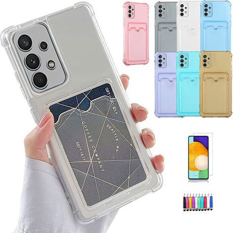 Custodia protettiva per Samsung Galaxy A53 5G con slot per scheda SIM (grigia) (1/2)