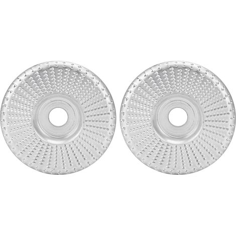 Ortviai Disque Abrasif de Sculpture pour Meuleuse d’Angle – Acier Carbone C45, 100 mm, Argent, 2 pièces (1/5)