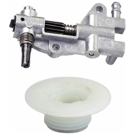 Chainsaw Oil Pump with Gear Screw Set for 4500 5200 5800 45CC 52CC 58CC Chainsaw (1/5)