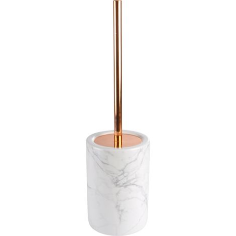 WC-Bürste MARBRE, 12 x 42 cm, Keramik mit Marmor-Druck