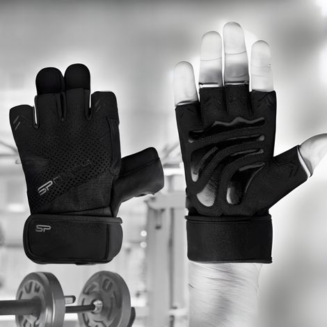 Guanti da trekking e fitness SPOKEY (taglia XL) neri, 1 pz. (1/5)
