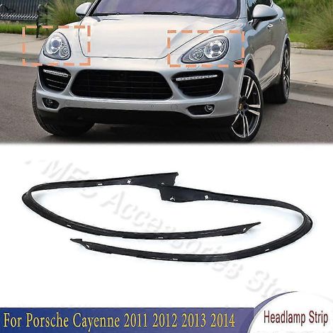 X-CAR pour Porsche Cayenne 2011-2014 - Joint d'étanchéité en caoutchouc pour phares - Baguette décorative pour phares - Carrosserie (1/5)