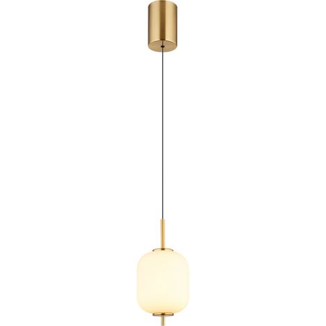 Globo - lámpara colgante - Ewald - latón - vidrio - Ø 14cm - LED (1/5)