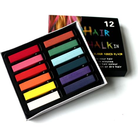Penna colorante per capelli corti a 12 colori, polvere colorante sfumata, stick colorante per capelli, strumento per lo styling (1/3)