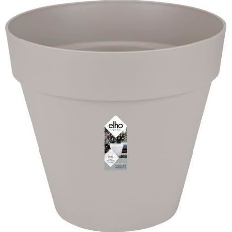 ELHO 2103889 LOFT URBAN POT ROND À FLEURS AVEC ROUES EN GRIS 60 CM