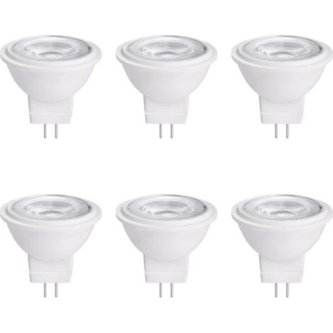 Ampoule LED MR11 Irovami - 12V, GU4.0, 3W, blanc chaud 2700K, 250lm, 38°, IRC 82+, lot de 6 (1/5)