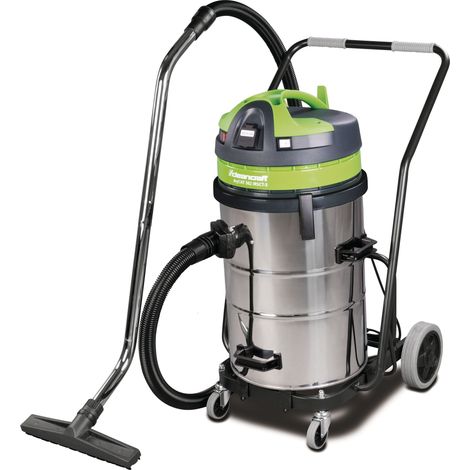 Aspirateur industriel à sec avec filtre semi-automatique - poussières et solides - cuve inox 62 L - 3 moteurs - 2,5 kW - 230 V Cleancraft DRYCAT 362 IRSCT -3