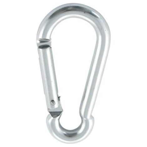 Mousqueton POMPIER 8X80 ARGENT Aluminium (1/2)