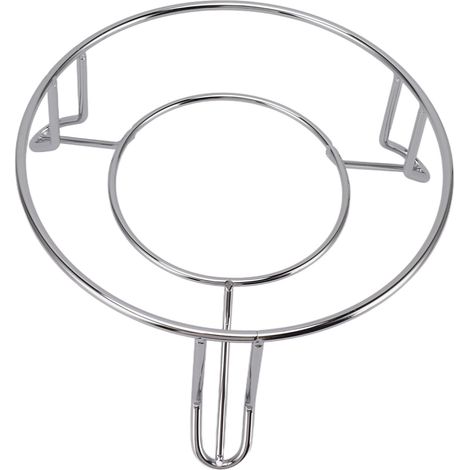 Dessous de plat rond en acier inoxydable, support isolant pour plaques de cuisson et casseroles, idéal pour la cuisine et la table à manger. (1/5)