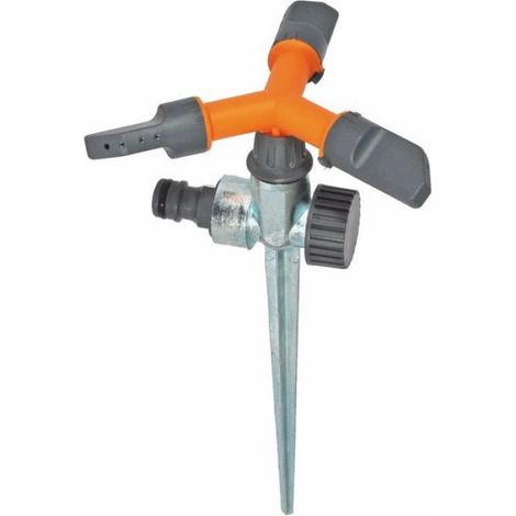 Arroseur Rotatif - Arroseur Métallique à Entraînement Mécanique - Pour Jardin Extérieur et Pelouse - 1 Pièce