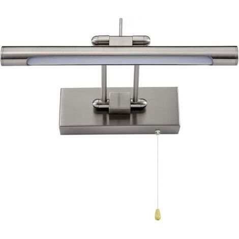 Applique Salle Bain LED - Interrupteur Tirette - Miroir Orientable IP44 - 4000K 35cm/6W