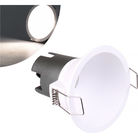 FARETTO LED DA INCASSO 5W ALTA LUMINOSITA' DESIGN MODERNO TONDO IN ALLUMINIO BIANCO - ILLUMINAZIONE EFFICIENTE PER CARTONGESSO (1/5)