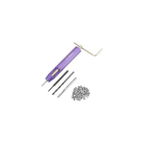 Kit 50 Inserts Filetés M3 Hélicoïdaux en Acier Inoxydable, Outil de Réparation de Filetage pour Pièces Mécaniques à Haute Résistance (1/4)
