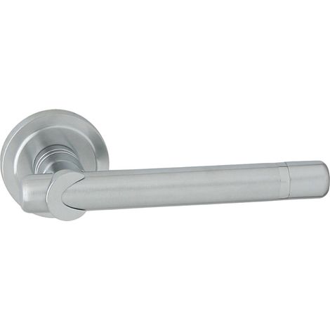 DOMINO Poignée de porte DELPHI-R M6/M50 Poignée Sans rosace Chrome brillant/satiné (1/5)