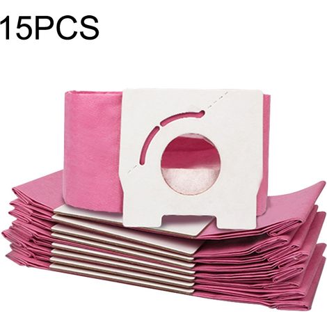 Paquete de 15 bolsas para aspiradoras C-13, compatibles con los modelos Panasonic MC-CA291, MC-CA591, MC-3920 y MC-3300. Repuestos para aspiradoras. (1/4)