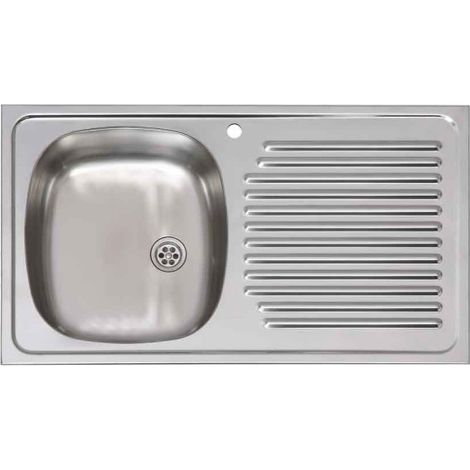 Fregadero Cocina Cuadrado 80X51Cm 1 Seno 1Escurridor Inox Practic (1/2)
