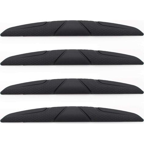 4 Pièces Voiture Bandes Anti Collision, Bandes de Protection de Bord, Protection du Bord D'automobile Rétroviseur, Protections de Portes Anti frottement, pour Tous Les Véhicules, Noir (1/5)