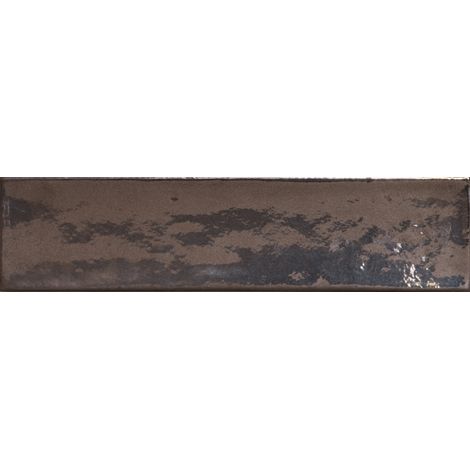 Carrelage mur effet zellige bronze 6,5x26,6 cm CROMIA26 BRONZO (vendu par boite de 1m2) (1/5)
