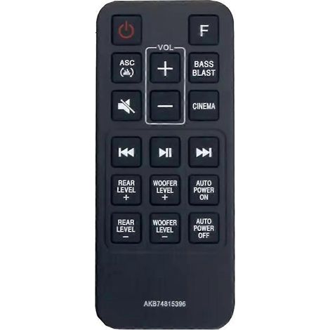 Télécommande infrarouge de remplacement pour barre de son LG, portée de 1 à 10 m ( ) (1/2)