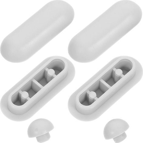 ensemble de coussins et butoirs pour siège de toilette, protections pour siège de toilette, entretoises pour siège de toilette, butoirs pour siège de toilette avec bidet (1/4)