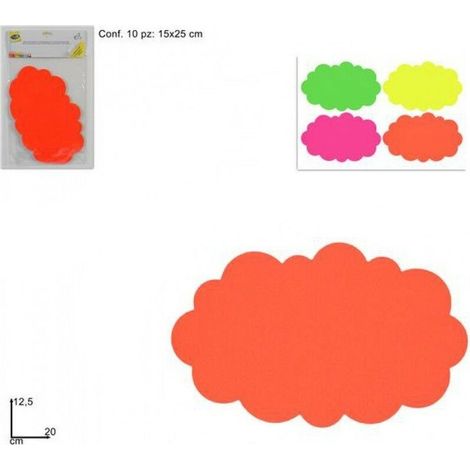 Trade Shop - KONFEKT 10 PEZZI CARTONCINO SEGNAPREZZO NEW COLORATO NEGOZI FERIERTEN -