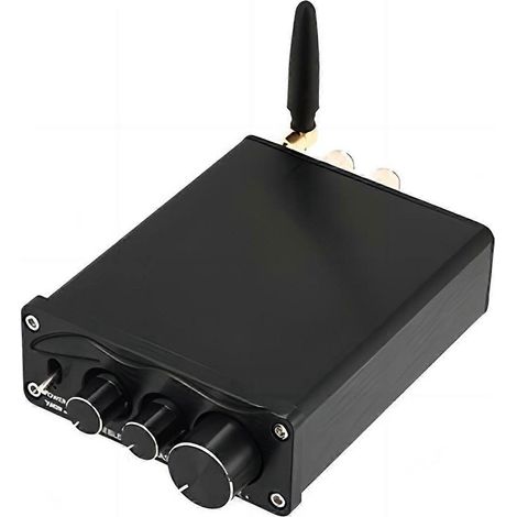Amplificateur de son HiFi pour home cinéma et karaoké - Noir (1/5)