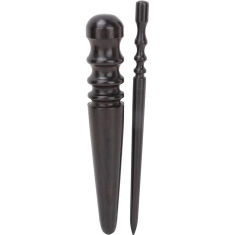 2pcs Cuir lisseur, Cuir Bois Bord lisseur Multi-Taille brunissoir Cuir Artisanat Bricolage Outil de Travail Manuel (1/5)