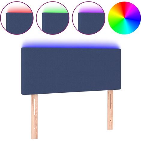 Maison Exclusive - Tête de lit à LED Bleu 100x5x78/88 cm Tissu