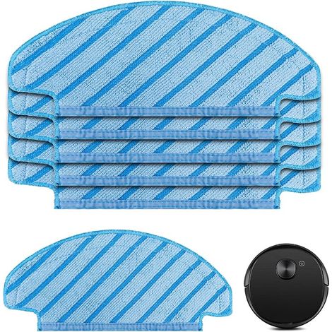 6 lingettes de Nettoyage pour Ecovacs DEEBOT OZMO N8 N8+ N8 Pro N8 Pro+ pour Ecovacs DEEBOT T8 T8+ T8 AIVI T8 Max Robot Aspirateur Accessoires Pièces de Rechange (1/5)