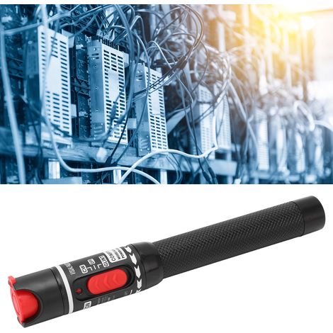 Stylo Détecteur de Fautes Fibre Optique VFL 50km, 50mW, Alliage Aluminium, Non Contact
