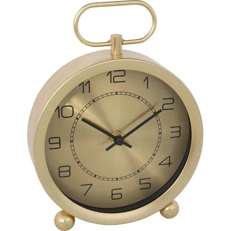 Orologio da tavolo irina metallo dorato h19cm - Atmosphera créateur d'intérieur