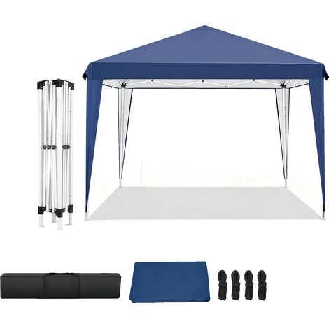 Casetta da giardino, a montaggio rapido, con tettoia impermeabile, blu scuro, 33 m (1/2)