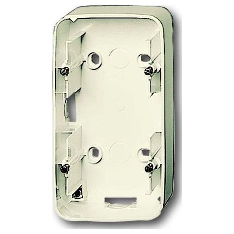 BUSCH-JAEGER 1702-212 BOÎTIER APPARENT, DOUBLE PROGRAMMES D'INTERRUPTEURS ENCASTRÉS BUSCH-DURO 2000® SI BLANC