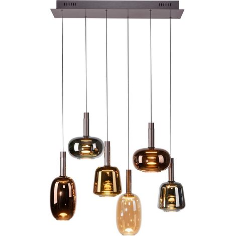 Lampe suspendue joyeuse Irides 6 lumières droites - 2681-70 (1/5)