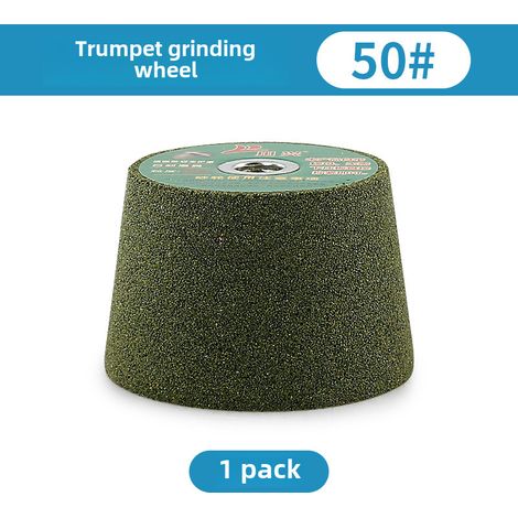 Disco abrasivo grueso tipo cuerno de 50  Para lijar y pulir granito, cemento y metal  Recubrimiento cerámico  Cabezal de lijado para amoladora angular (1/5)