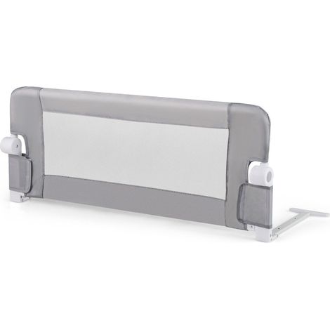 Sponda letto pieghevole per bambini piccoli 105x40x42 cm grigio