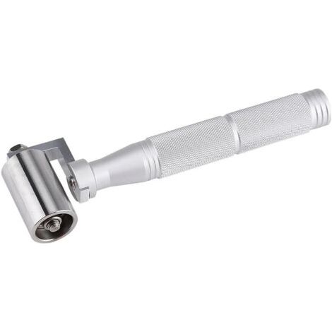 Pair Andruckrolle, Edelstahl-Andruckrolle, 40 mm (6,5 Zoll), Andruckrolle mit rutschfestem Griff aus Aluminiumlegierung für Heimdekoration, Tapetenentfernungswerkzeug