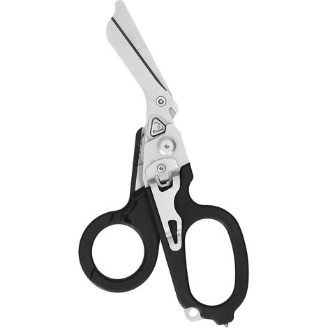 Ciseaux multitool pliants 6 en 1 multifonction ciseaux secours urgence ciseaux survie extérieur réparation domicile brise-verre carbure clé bouteille oxygène coupe-bague coupe-sangle règle 5cm