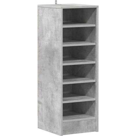 Maison Exclusive - Scarpiera Grigio Cemento 31,5x35x90 cm in Truciolato