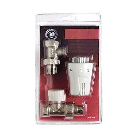 Thermostat-Heizkörper-Set, gerade, 1/2 Zoll (1/4)