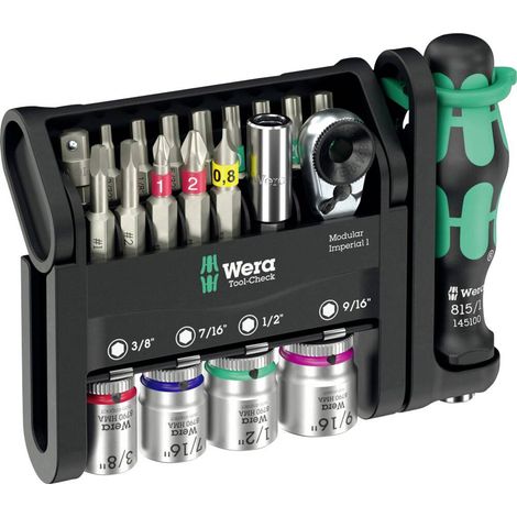 Wera Tool-Check Modular Imperial 1 05049001001 Kit utensili 21 parti