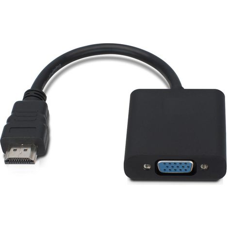 Adapter HDMI - VGA M/F, Schwarz