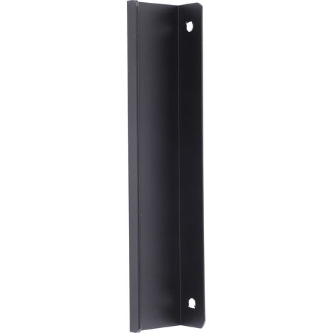 Bande de chant noire pour porte d'armoire, poignée encastrée en aluminium, 150 mm x 15 pièces (1/5)