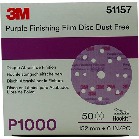 3M 51157 DISCHI ABRASIVI 260L P1000 15FORI PEZZI 50