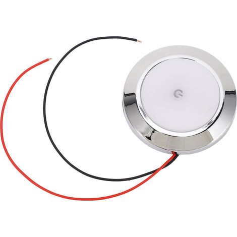 Plafonnier LED RV 12V 2,8 Pouces avec Interrupteur Tactile Marche/Arrêt pour Intérieur de Camping-car et Bateau (1/5)