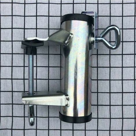 Pince pour parasol de terrasse,- support de parasol en métal pour balcon, parasol, plage, pêche, terrasse, balcon Étiquette (1/5)