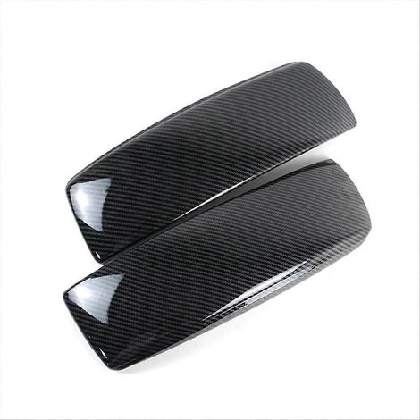Revêtement en fibre de carbone ABS pour panneau de garniture de boîte d'accoudoir central compatible avec X5/X6 E70/E71 (1/5)