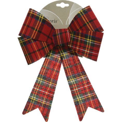 Decoris fiocco scozzese 29cm per albero